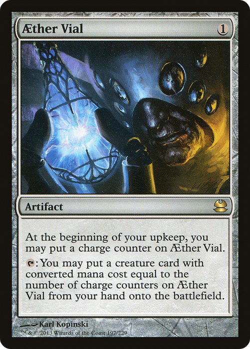 Aether Vial (MMA-197) - rare - Foil