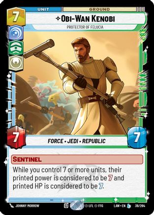 Obi-Wan Kenobi - Protector of Felucia (36/264) - ALT - Legendary