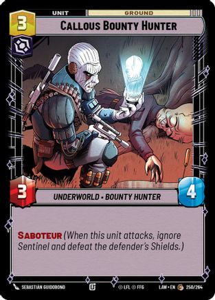 Callous Bounty Hunter (250/264) - ALT - Common