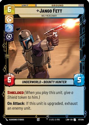 Jango Fett - Wily Mercenary (87/264) - ALT - Uncommon
