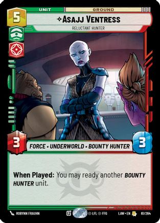 Asajj Ventress - Reluctant Hunter (61/264) - ALT - Rare
