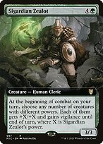 Sigardian Zealot (MIC-067) - rare: (Extended Art)