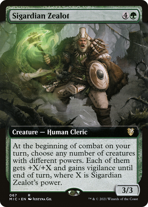 Sigardian Zealot (MIC-067) - rare: (Extended Art)
