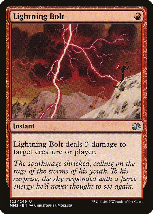 Lightning Bolt (MM2-122) - uncommon - Foil