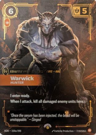 Warwick - Hunter (159a/298) - PR - Promo - Foil