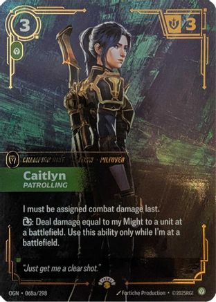 Caitlyn - Patrolling (068a/298) - PR - Promo - Foil