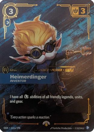 Heimerdinger - Inventor (111a/298) - PR - Promo - Foil