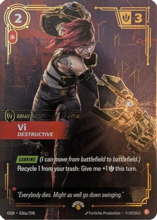 Vi - Destructive (036a/298) - PR - Promo - Foil