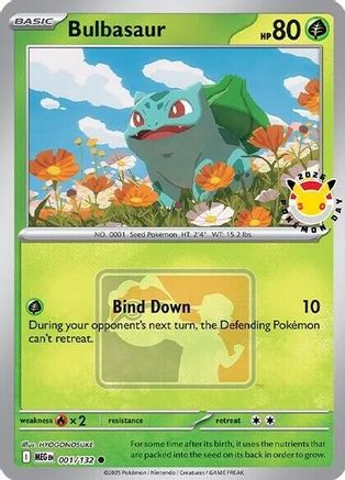 Bulbasaur (Pokemon Day 2026) (001/132) - MCP  - Common - Holofoil