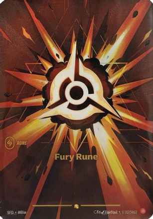 Fury Rune (Alternate Art) (R01a) - SPF - Showcase - Foil