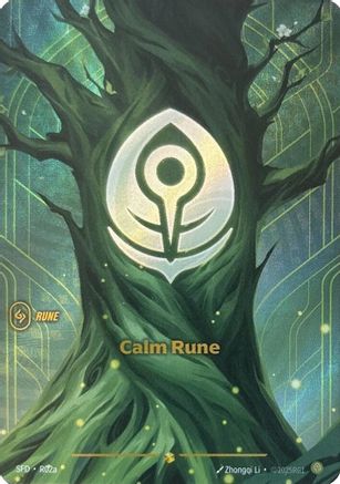 Calm Rune (Alternate Art) (R02a) - SPF - Showcase - Foil