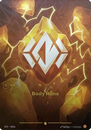 Body Rune (Alternate Art) (R04a) - SPF - Showcase - Foil