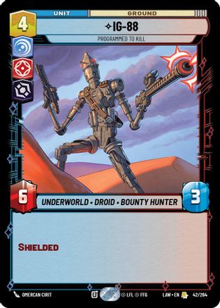 IG-88 - Programmed to Kill (42/264) - ALT - Rare