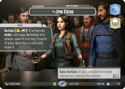 Jyn Erso - Time to Fight (Showcase) (5/264) - ALT - Rare - Foil