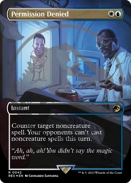 Permission Denied (REX-042) - rare (Borderless) - Foil