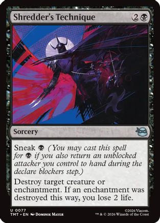 Shredder's Technique (TMT-077) - uncommon - Foil
