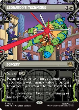 Leonardo's Technique (Showcase) (TMT-224) - rare