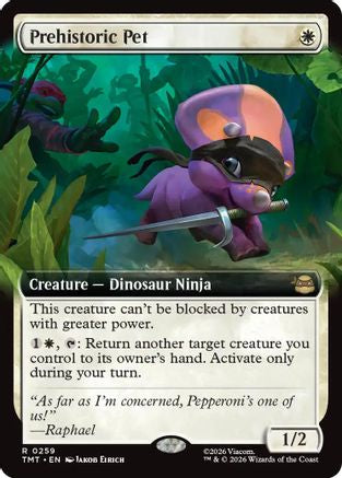 Prehistoric Pet (Extended Art) (TMT-259) - rare - Foil
