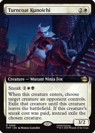 Turncoat Kunoichi (Extended Art) (TMT-260) - rare - Foil