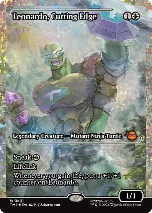 Leonardo, Cutting Edge (Showcase) (Fracture Foil) (TMT-291) - mythic - Foil