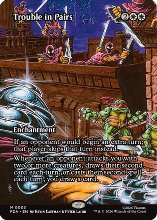 Trouble in Pairs (Borderless) (PZA-003) - mythic