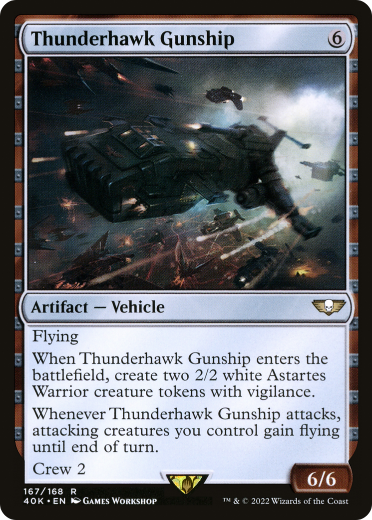 Thunderhawk Gunship (40K-167) - rare