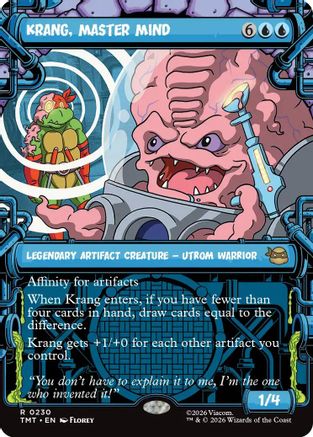 Krang, Master Mind (Showcase) (TMT-230) - rare