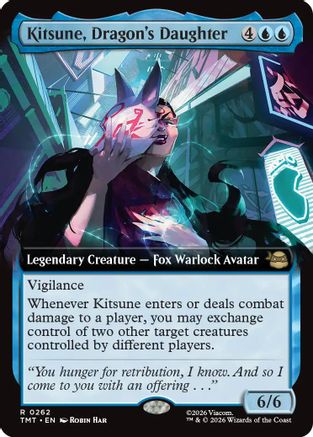 Kitsune, Dragon's Daughter (Extended Art) (TMT-262) - rare - Foil