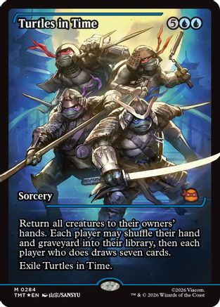Turtles in Time (Showcase) (TMT-284) - mythic - Foil