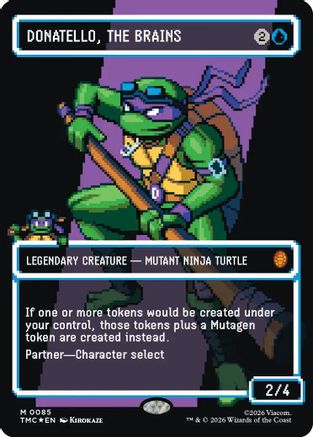 Donatello, the Brains (0085) (Borderless) (Surge Foil) (TMC-085) - mythic - Foil