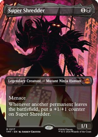 Super Shredder (Borderless) (TMT-217) - mythic