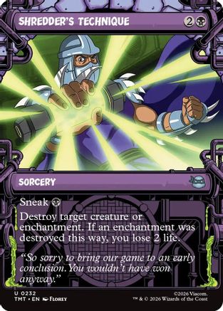 Shredder's Technique (Showcase) (TMT-232) - uncommon