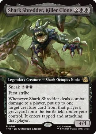 Shark Shredder, Killer Clone (Extended Art) (TMT-268) - rare - Foil