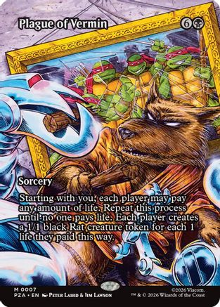 Plague of Vermin (Borderless) (PZA-007) - mythic - Foil