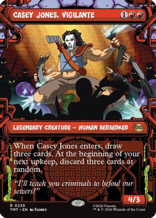 Casey Jones, Vigilante (0235) (Showcase) (TMT-235) - rare