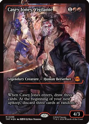 Casey Jones, Vigilante (0286) (Showcase) (TMT-286) - mythic - Foil