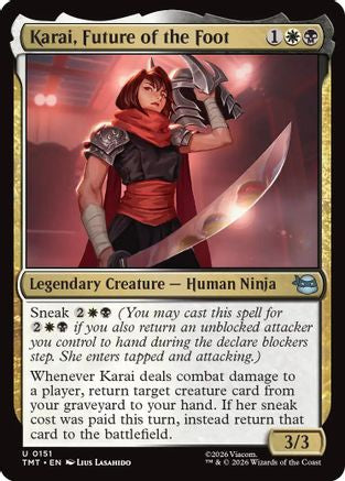 Karai, Future of the Foot (TMT-151) - uncommon - Foil