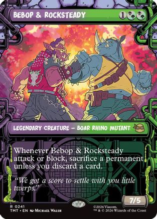Bebop & Rocksteady (Showcase) (TMT-241) - rare - Foil
