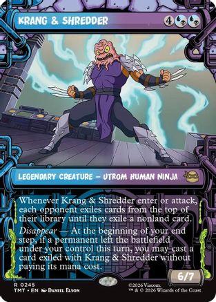 Krang & Shredder (Showcase) (TMT-245) - rare