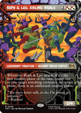 Raph & Leo, Sibling Rivals (Showcase) (TMT-249) - rare