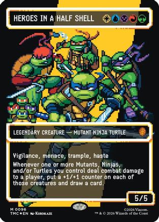 Heroes in a Half Shell (0096) (Borderless) (Surge Foil) (TMC-096) - mythic - Foil