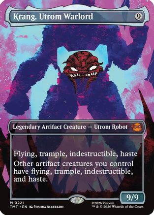 Krang, Utrom Warlord (Borderless) (TMT-221) - mythic