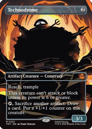 Technodrome (Borderless) (TMT-222) - mythic - Foil