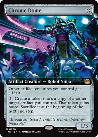 Chrome Dome (Extended Art) (TMT-276) - rare - Foil