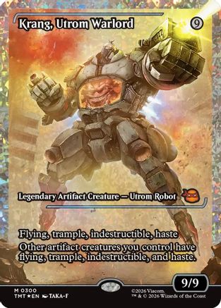 Krang, Utrom Warlord (Showcase) (Fracture Foil) (TMT-300) - mythic - Foil