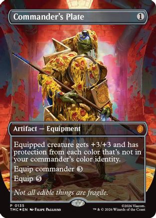 Commander's Plate (Borderless) (TMC-135) - promo - Foil