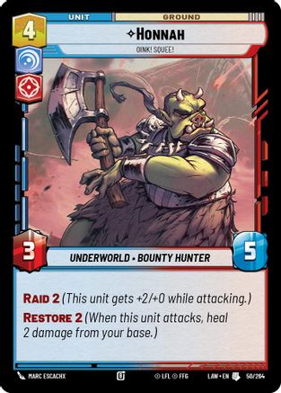 Honnah - Oink! Squee! (50/264) - ALT - Uncommon