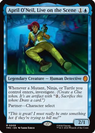 April O'Neil, Live on the Scene (TMC-009) - mythic - Foil