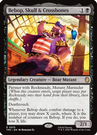 Bebop, Skull & Crossbones (TMC-015) - rare - Foil