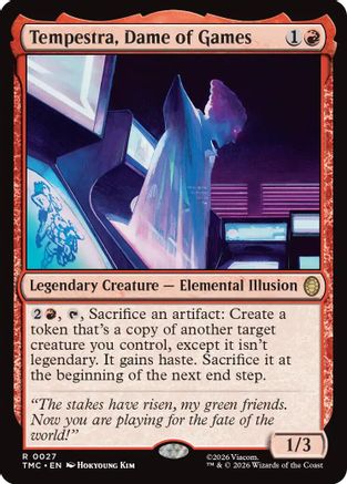 Tempestra, Dame of Games (TMC-027) - rare - Foil